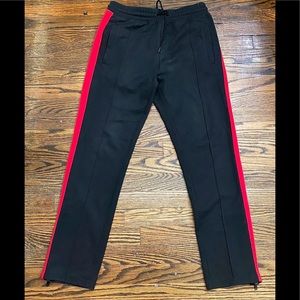 Divided Men’s Size S Black jogger with red stripe